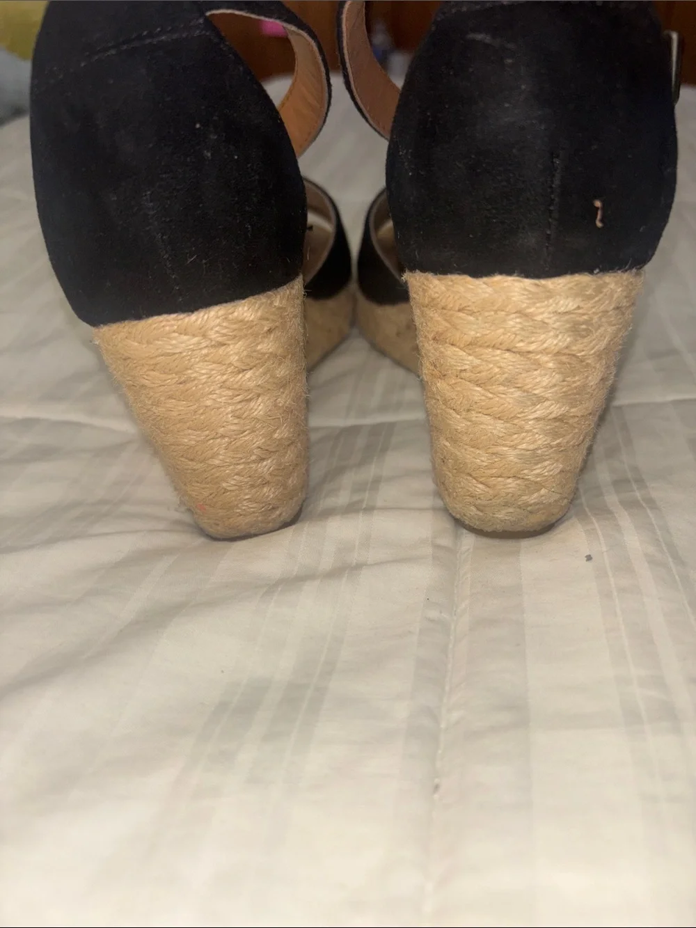 Style & Co Black Espadrille Wedge Sandals with Ankle Strap